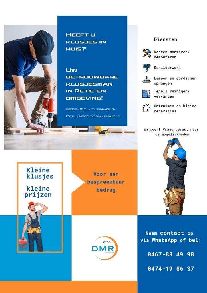 Klusjesman avond en weekendservice! Vraag naar prijs!, Diensten en Vakmensen, Klusjesman en Klusbedrijf