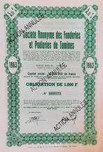 Société Anonyme des Fonderies et Poêleries de Tamines, Enlèvement ou Envoi, 1950 à 1970, Obligation ou Prêt