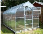 Serre 	Iris 2,5 x vanaf 2m 5m² 4 of 6 mm hobbykas tunnelkas, Staal, Polycarbonaat, Verzenden, Kweekkas