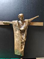 Bronzen kruisbeeld, Verzamelen, Ophalen, Zo goed als nieuw, Religie