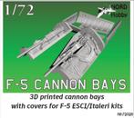 3D Printed cannon bays set for F-5 family., Hobby en Vrije tijd, Modelbouw | Vliegtuigen en Helikopters, 1:72 tot 1:144, Italeri