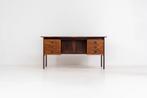 Uitzonderlijk vintage bureau in palissander van E. Brouer, Huis en Inrichting, Ophalen, Zo goed als nieuw, Bureau