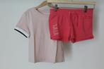 sportieve short en t-shirt maat 146, Kinderen en Baby's, Kinderkleding | Maat 146, Gebruikt, Meisje, H&M, Ophalen of Verzenden