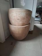 Prachtige bloempotten Vietnamees klei (-50%), Ophalen, 40 cm of meer, Tuin, Zo goed als nieuw
