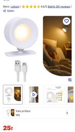 Oplaadbare nachtlampjes wit, set van 3, Enlèvement, Comme neuf, Synthétique, Moins de 50 cm