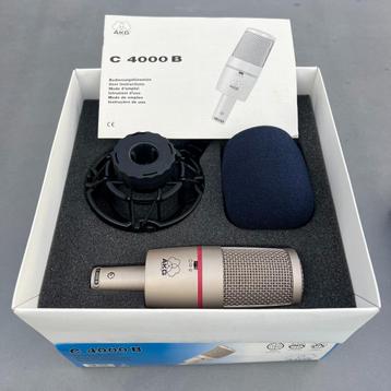 2 AKG C4000B micros à condensateur multidirectionnels, Musique & Instruments, Enlèvement ou Envoi, Neuf, Micro studio