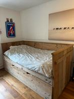 Steigerhout Kajuitbed met uittrekbaar 2e bed, Huis en Inrichting, Slaapkamer | Complete slaapkamers, Ophalen of Verzenden, Zo goed als nieuw