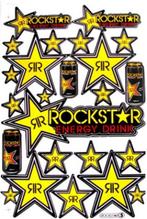 Rockstar Energy Drink stickervel stickerset stickers sticker, Motoren, Ophalen of Verzenden