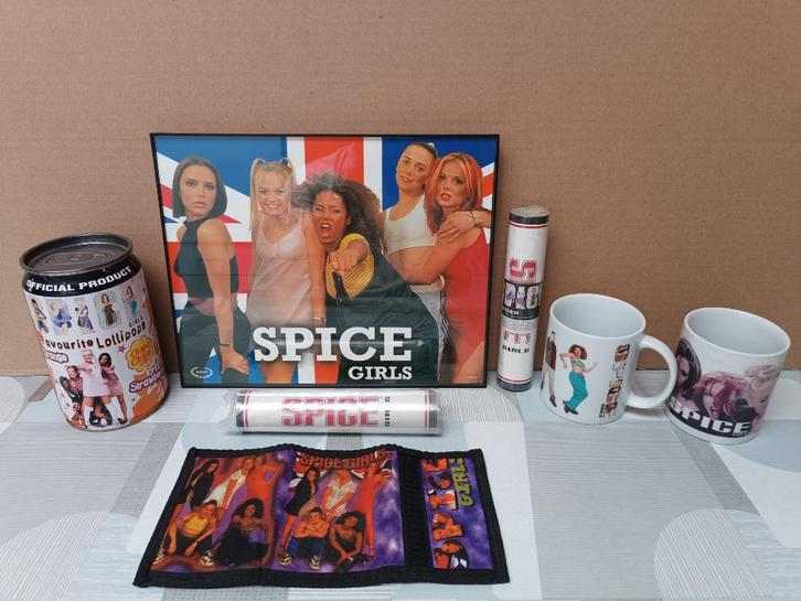 Spice Girls - Victoria - Emma - Geri - Melanie - Tas - Mok, Verzamelen, Muziek, Artiesten en Beroemdheden, Zo goed als nieuw, Overige typen