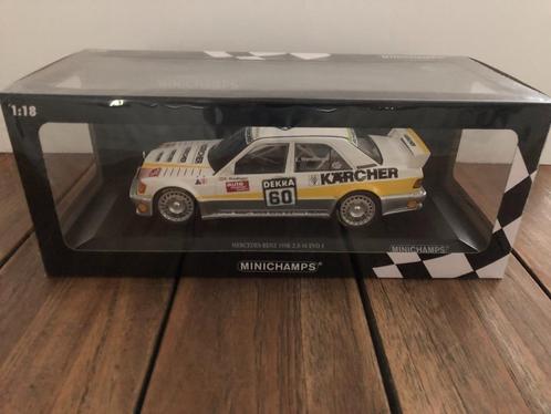 Minichamps Mercedes 190 E 2.5 16V Evo 1 #60 DTM 1990 Karcher, Hobby & Loisirs créatifs, Voitures miniatures | 1:18, Comme neuf