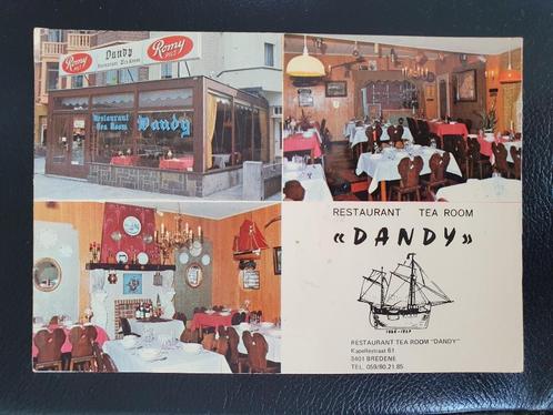 Bredene Restaurant Tea Room Dandy Romy Pils, Verzamelen, Postkaarten | België, Gelopen, West-Vlaanderen, 1980 tot heden, Verzenden