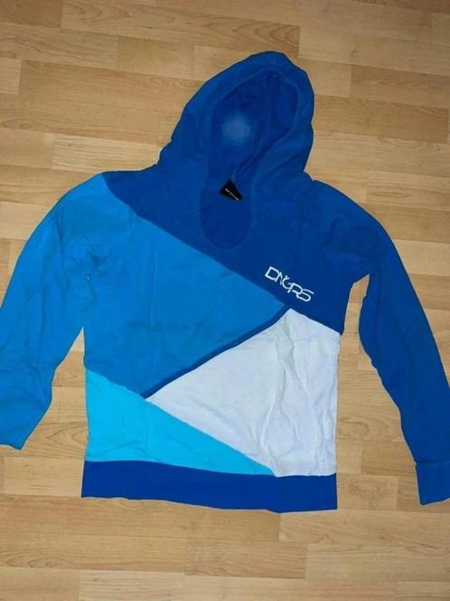 dunne Hoodie Dngrs/dangerous medium, Kleding | Dames, Truien en Vesten, Gedragen, Maat 38/40 (M), Blauw, Ophalen of Verzenden