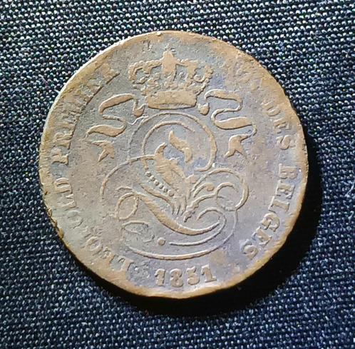 2 cent 1851 Leopold I, Postzegels en Munten, Munten | België, Losse munt, Verzenden