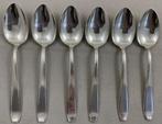 Sola 90 Pleet 1640 6 stuks verzilverde dessertlepel 18 cm, Huis en Inrichting, Keuken | Bestek, Verzenden, Zo goed als nieuw