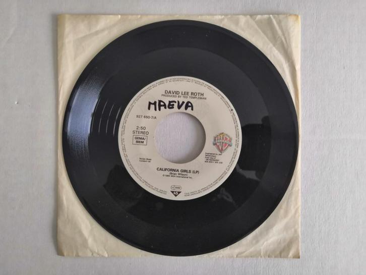 DAVID LEE ROTH - California girls (45t), Cd's en Dvd's, Vinyl Singles, Zo goed als nieuw, Single, Rock en Metal, 7 inch, Ophalen of Verzenden