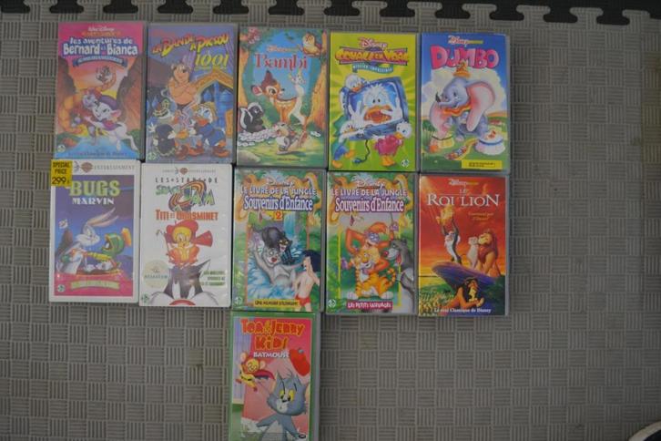 Dessins animés enfants VHS, dessins animés en français x 20, CD & DVD, VHS | Enfants & Jeunesse, Utilisé, Dessins animés et Film d'animation