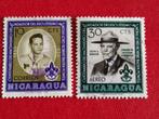 Nicaragua 1957: scouts, Lord Baden-Powell, Postzegels en Munten, Ophalen of Verzenden, Midden-Amerika, Gestempeld