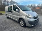 Opel Vivaro 2.0 CDTI – 6 zitplaatsen – Dubbele cabine - btw, Auto's, Stof, Grijs, Particulier, Zilver of Grijs