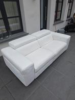 siège en cuir blanc, canapé en cuir blanc, Maison & Meubles, Canapés | Salons, Enlèvement, Cuir