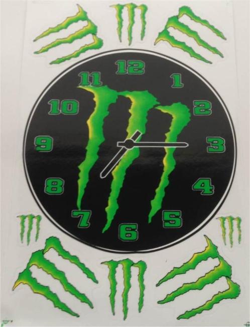 Monster Energy stickervel #1, Collections, Autocollants, Neuf, Envoi