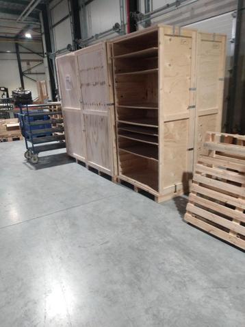 houten demonteerbare transportkasten, Enlèvement, Comme neuf, Autres types, Repliable