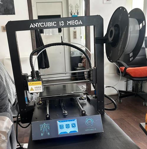 Anycubic i3 Mega 3D-printer — met halfvolle spoel, Computers en Software, 3D Printers, Gebruikt, Ophalen