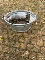 Kleine ovalen teil in zink, Ophalen, Zo goed als nieuw, Ovaal, Mand