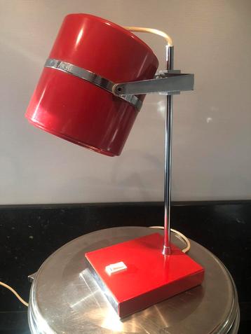vintage RETRO space-age lamp tafellamp bureaulamp RED beschikbaar voor biedingen