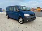Volkswagen Transporter T5 2.5 TDI 6 Places, Auto's, Bestelwagens en Lichte vracht, Voorwielaandrijving, 4 deurs, Zwart, 6 zetels