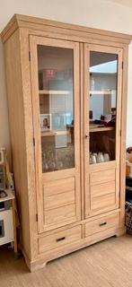 Dressoir en vitrinekast Henders & Hazel, Huis en Inrichting, Ophalen, Zo goed als nieuw, Eikenhout, Met deur(en)