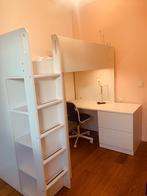 Hoogslaper met bureau van Ikea, Huis en Inrichting, Slaapkamer | Stapelbedden en Hoogslapers, Ophalen, Gebruikt, Hoogslaper
