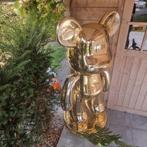 Beer beeld polyester chrome 150 cm, Huis en Inrichting, Woonaccessoires | Zuilen en Pilaren, Ophalen, Nieuw