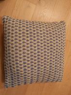 1 kussen 40x40cm grijs en geel, Ophalen, Zo goed als nieuw, Geel