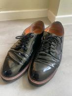 Classic Black Patent Leather Derby Shoes (Run Large)-EU40, Vêtements | Hommes, Chaussures, Enlèvement ou Envoi, Flâneurs, Porté