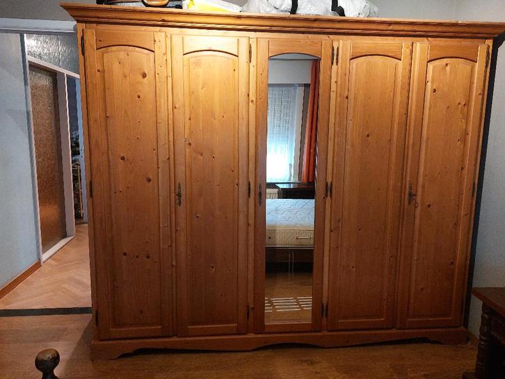 garde-robe en pin massif, Huis en Inrichting, Kasten | Stellingkasten, Gebruikt, Ophalen