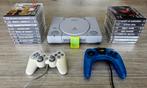 Playstation 1 + 17 Games + 2 Controllers + 1 Memory Card, Games en Spelcomputers, Ophalen of Verzenden, Gebruikt, Met 2 controllers