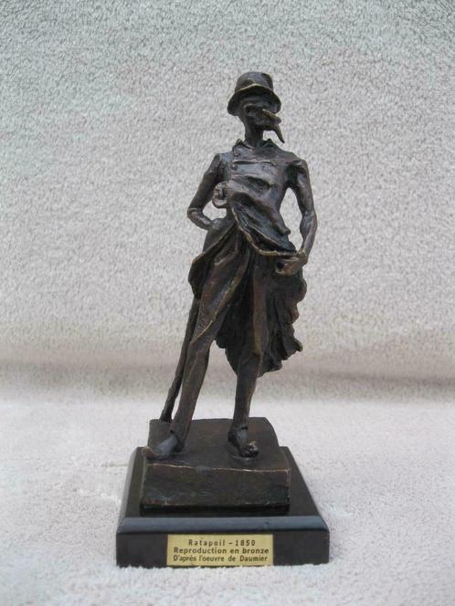 Ratapoil - HONOR  DAUMIER - brons, Antiquités & Art, Antiquités | Bronze & Cuivre, Bronze, Enlèvement