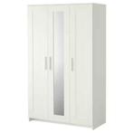 Ikea Brimnes kleerkast 3 deurs met spiegel - als nieuw, Ophalen