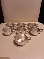 7x pot à lait en métal argenté, Enlèvement ou Envoi