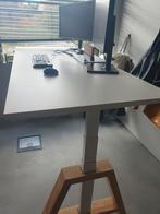Elektrisch zit-sta bureau – 180x80 – eiken onderstel, Enlèvement, Électrique, Bureau