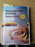 Basiscursus Personenbelasting en Vennootschapsbelasting, Ophalen of Verzenden, Gelezen, Hoger Onderwijs
