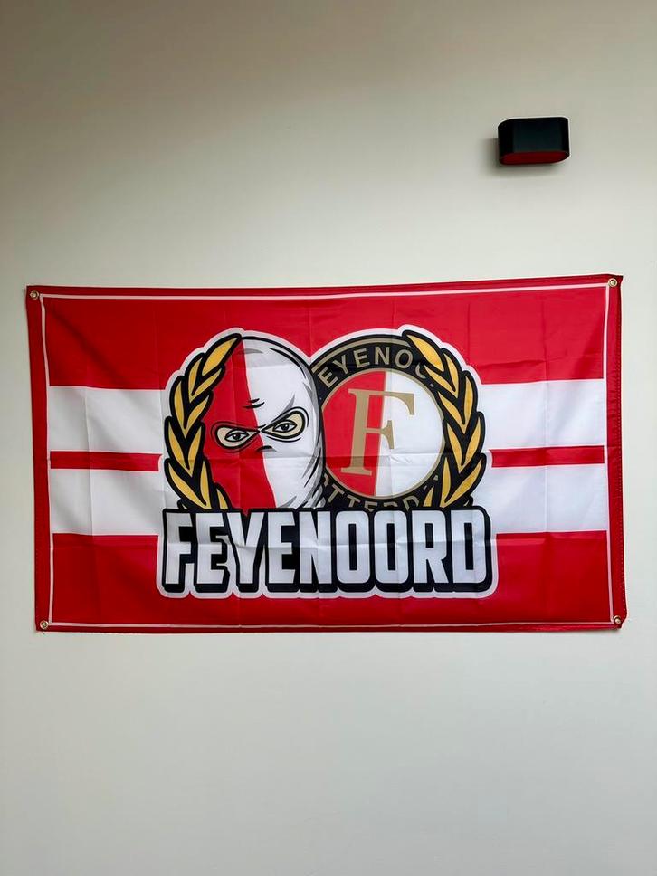 Drapeau Feyenoord Rotterdam, Divers, Drapeaux & Banderoles, Neuf, Enlèvement ou Envoi