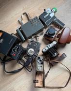 Lot antieke oude camera’s fotocamera videocamera 7x, Ophalen of Verzenden, Gebruikt