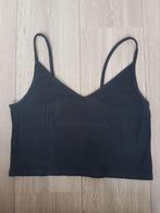 Croptop Zwart Dames M Ongedragen 95% cotton 5% elastane, Kleding | Dames, Topjes, Maat 38/40 (M), H&M, Verzenden, Zwart