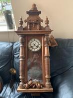 Antieke oude houten wandklok, Ophalen