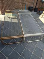 onderschuifbed, Huis en Inrichting, Ophalen, Gebruikt, Bruin, Tweepersoons