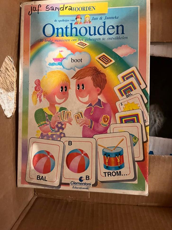 Woorden onthouden mentoni in prima staat, Kinderen en Baby's, Speelgoed | Educatief en Creatief, Zo goed als nieuw, Taal en Lezen