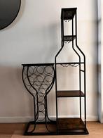 Leuk barrek/wijnrek vorm glas en fles, Ophalen, Zo goed als nieuw