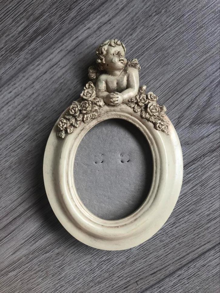 Fotolijst • engel • lijstwerk • vintage • engel, Antiek en Kunst, Antiek | Woonaccessoires, Ophalen
