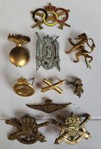 Set van 10 militaire insignes van het Belgische leger., Verzamelen, Ophalen of Verzenden, Landmacht, Overige typen